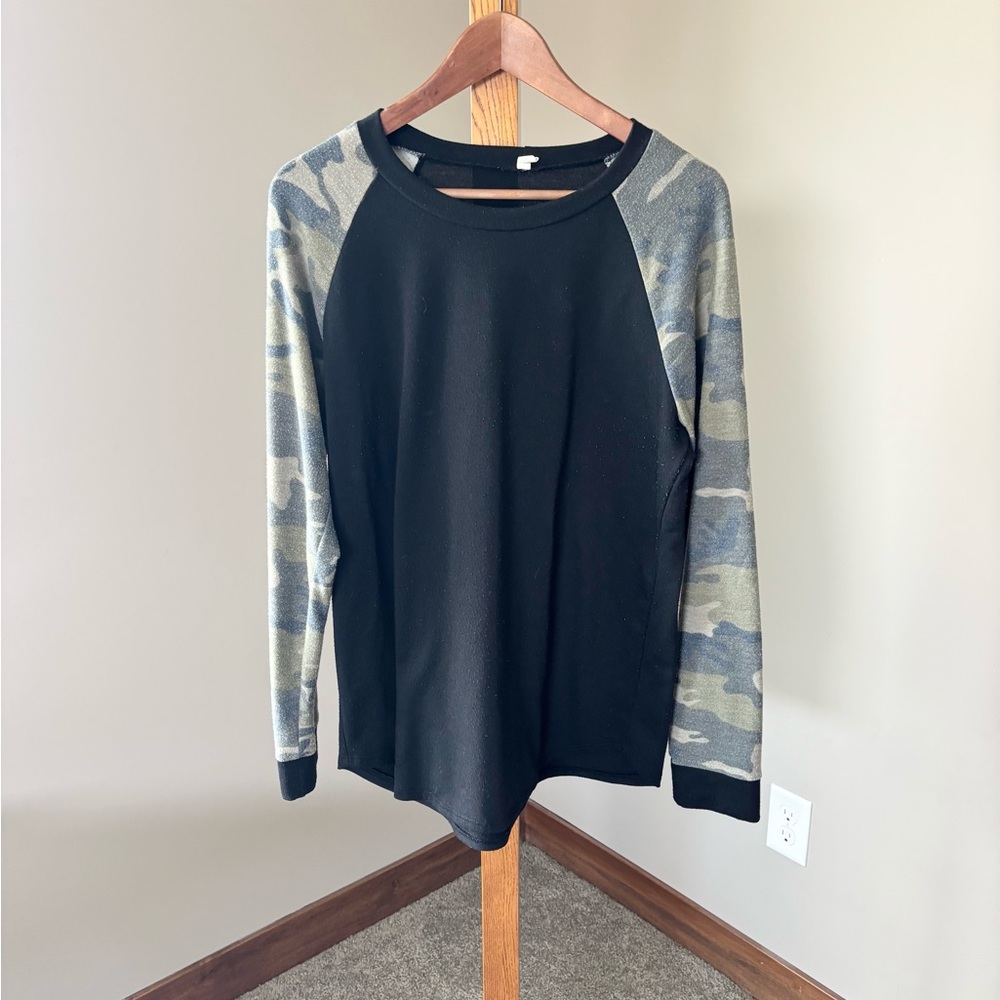 PinkBlush Black Long Sleeve Top - Picture 2 of 7